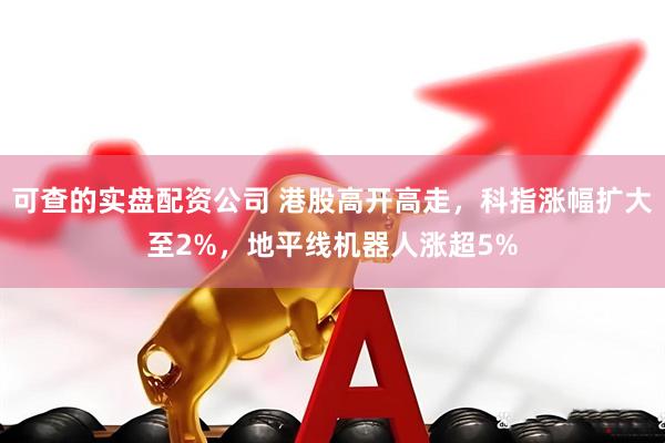 可查的实盘配资公司 港股高开高走，科指涨幅扩大至2%，地平线机器人涨超5%