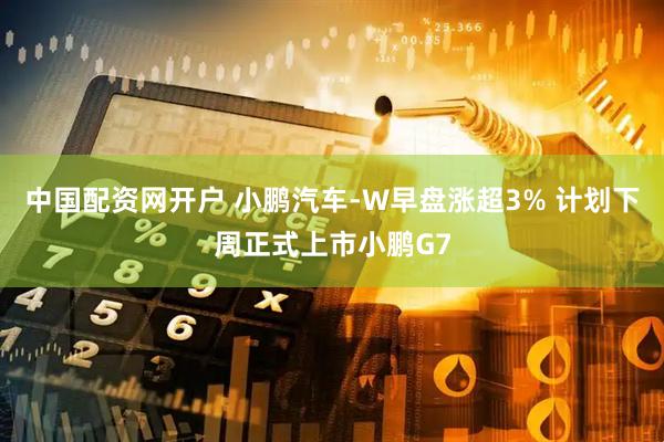 中国配资网开户 小鹏汽车-W早盘涨超3% 计划下周正式上市小鹏G7